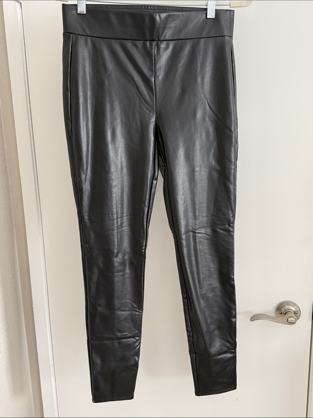 LOFT Black Faux Leather Leggings